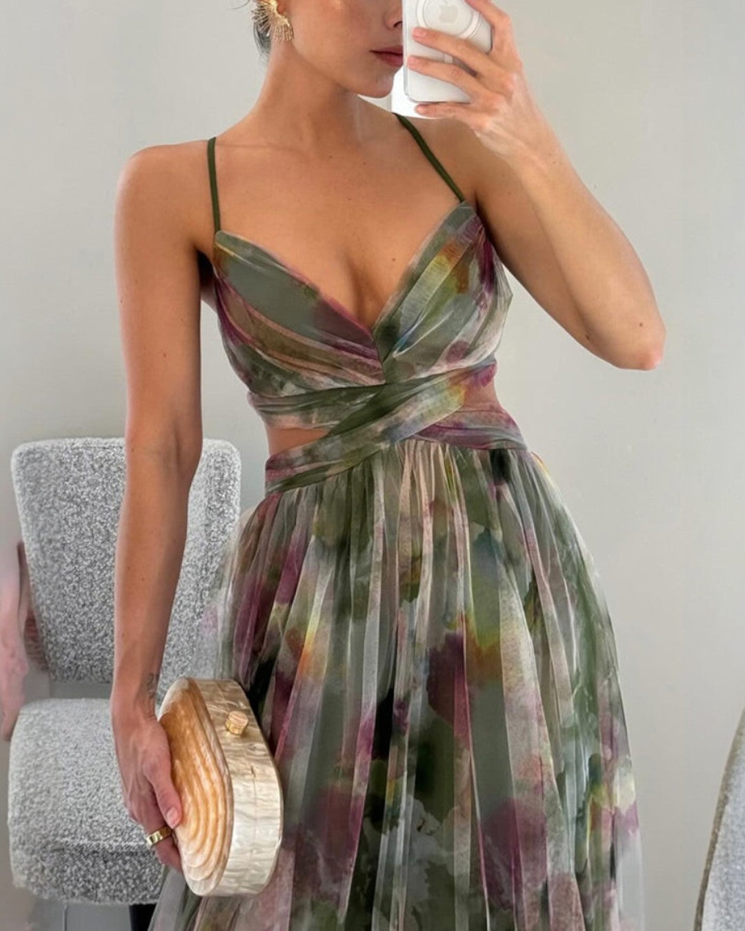Valentina | Enchanting Maxi Dress with Floral Print