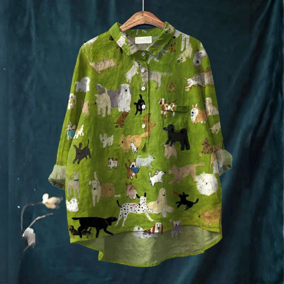 Lavinia | Vibrant Lightweight Patterned Blouse