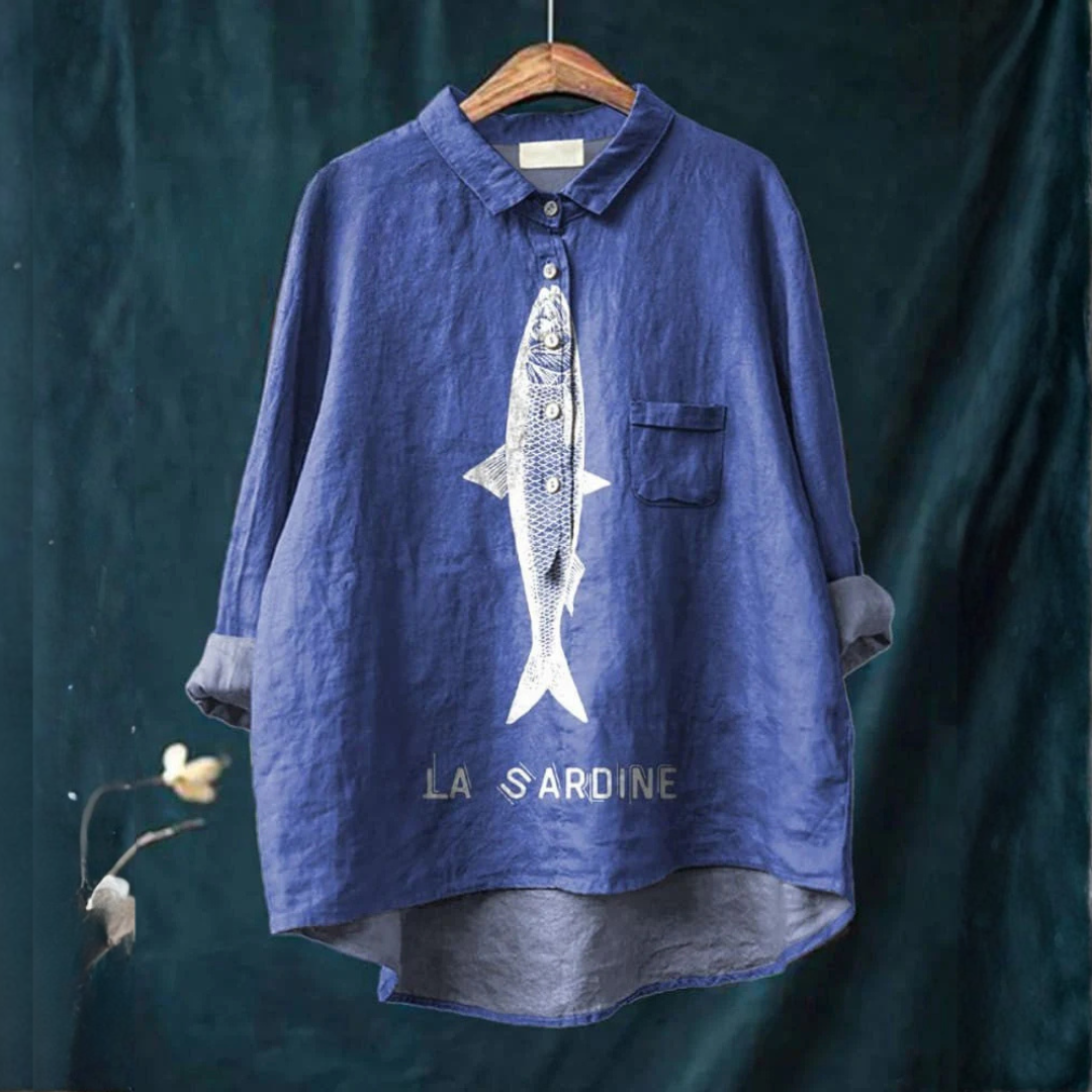Federica | Vibrant Lightweight Fish Blouse