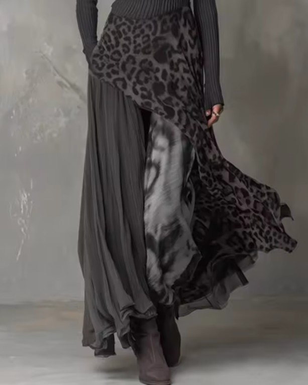 Kea | Dress with Leopard Print