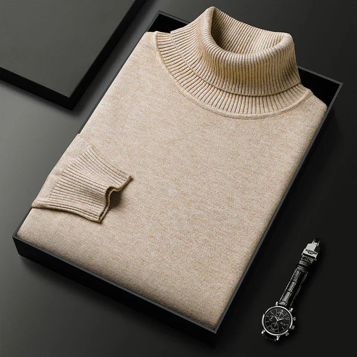Montel | Soft Cashmere Roll Neck Jumper