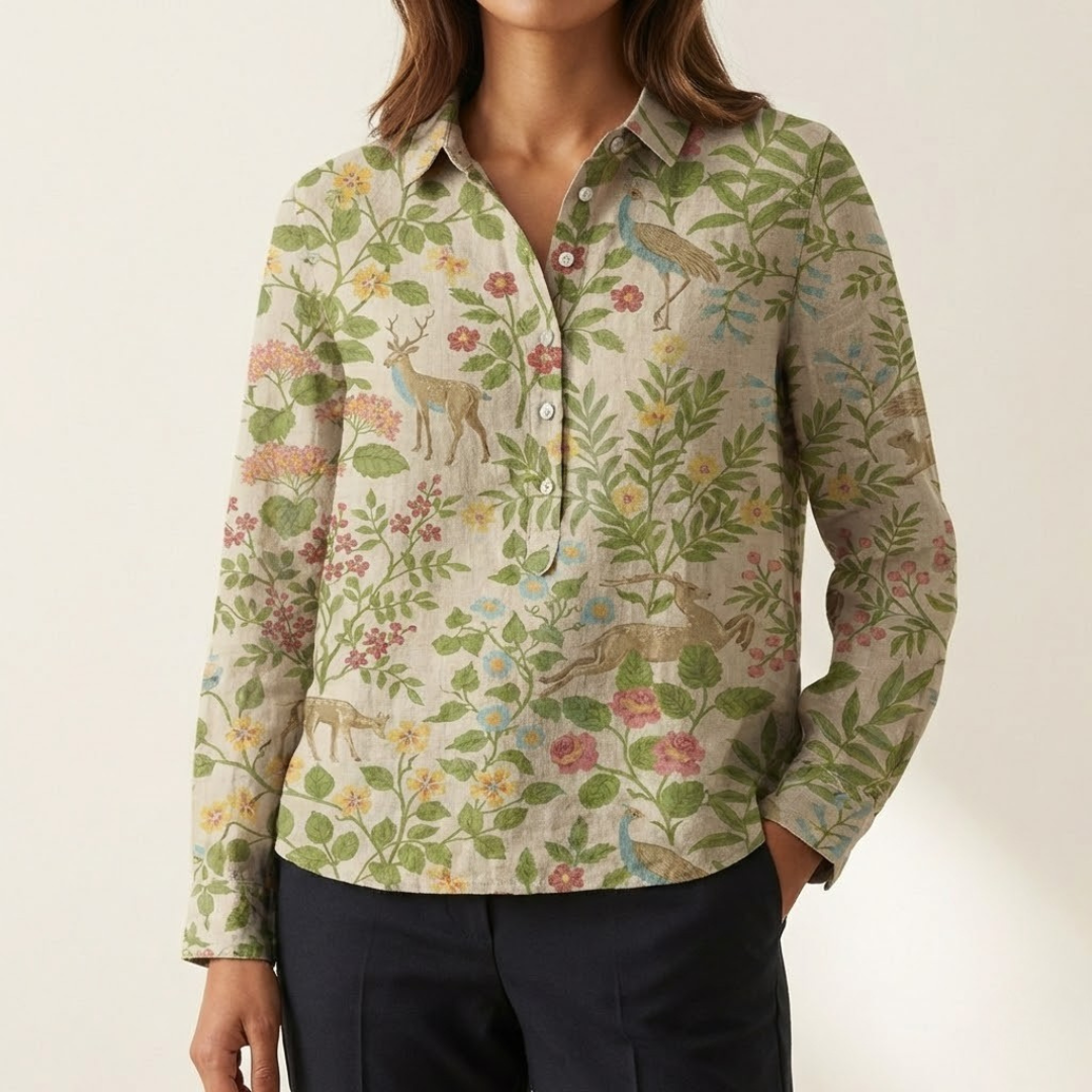 Elena | Lightweight Patterned Blouse