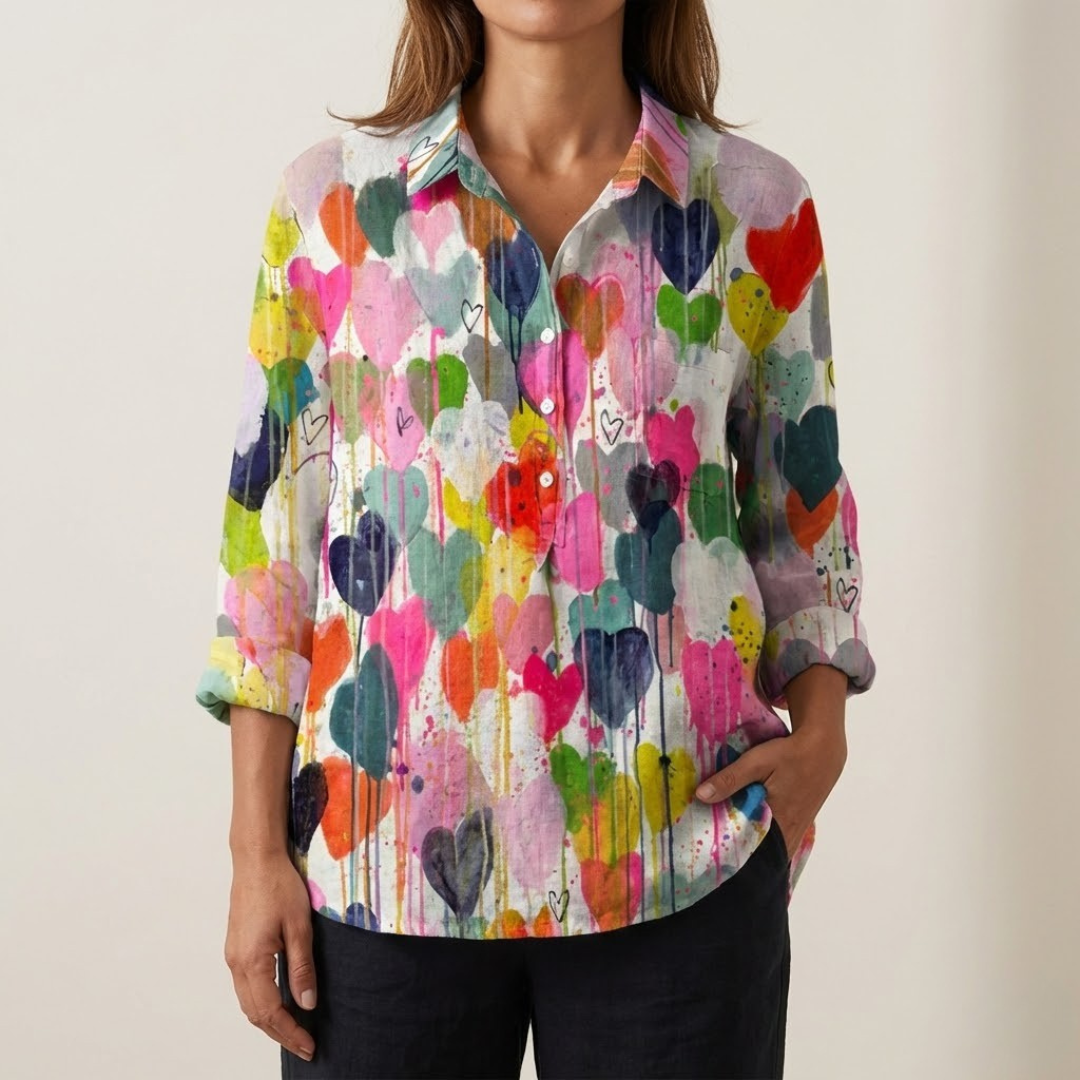 Carlotta | Vibrant Lightweight Patterned Blouse