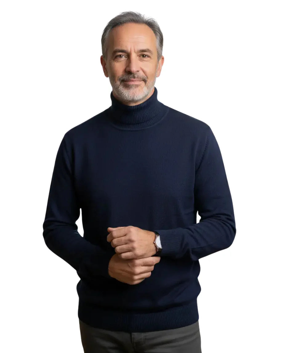 Montel | Soft Cashmere Roll Neck Jumper