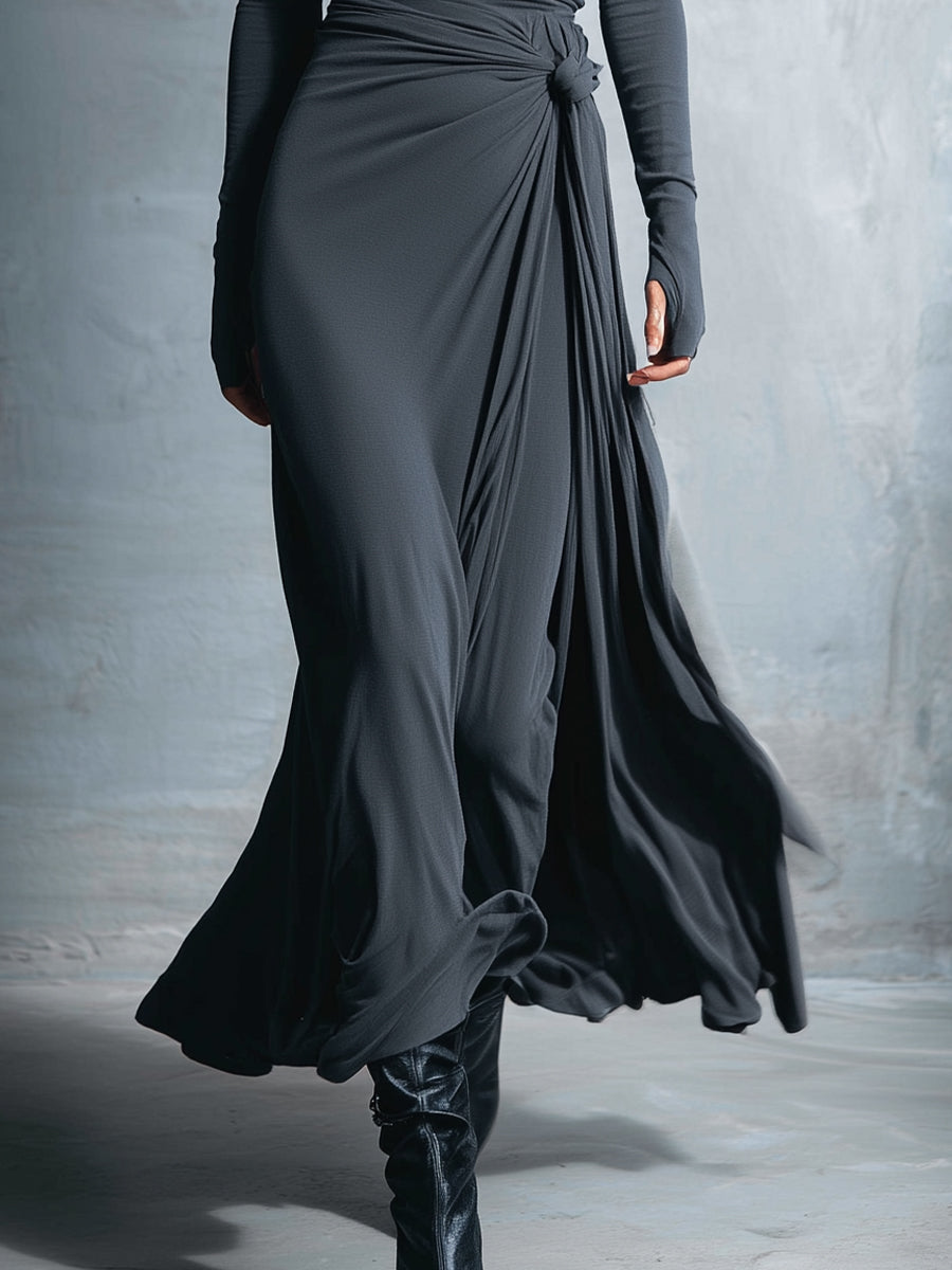 Vittoria | Elegant Maxi Dress with Knot Detail