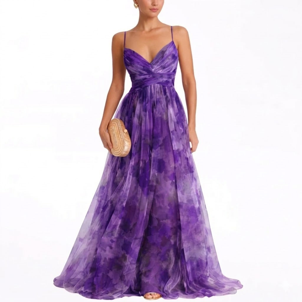 Valentina | Enchanting Maxi Dress with Floral Print