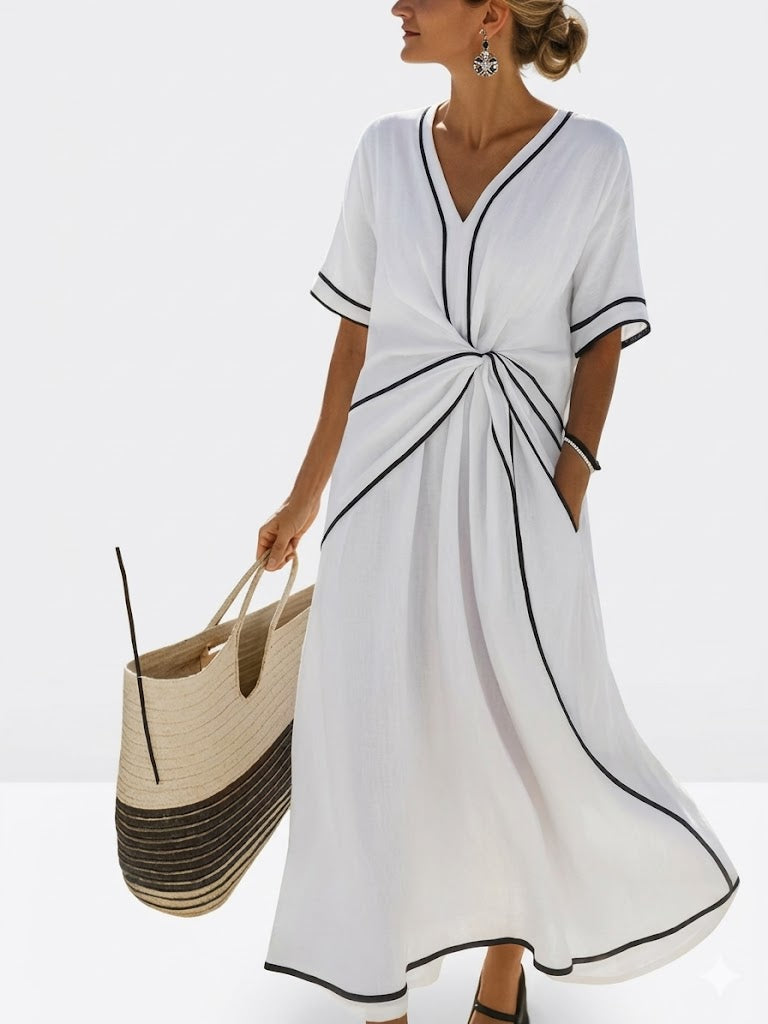 Soraya | Elegant Draped Relaxed Dress