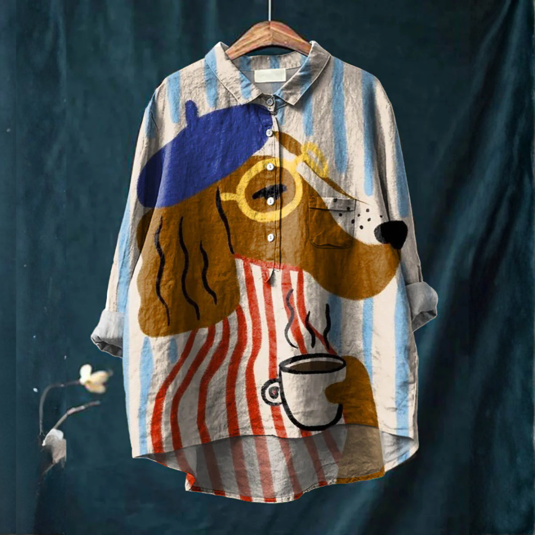 Valeria | Artistic Lightweight Patterned Blouse