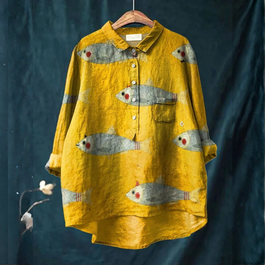 Gabriella | Vibrant Lightweight Patterned Blouse