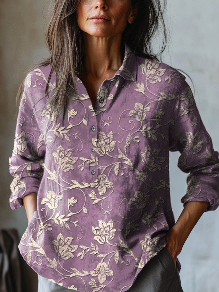 Alba | Vibrant Lightweight Patterned Blouse