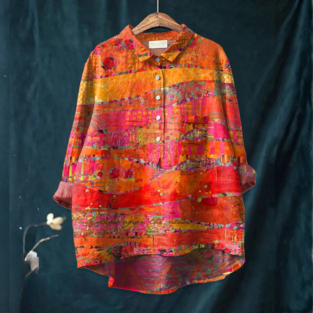 Vanessa | Vibrant Lightweight Patterned Blouse