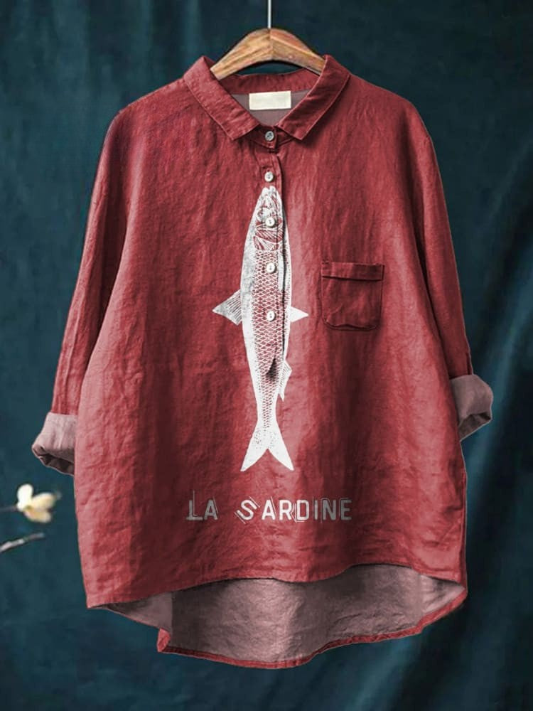 Federica | Vibrant Lightweight Fish Blouse