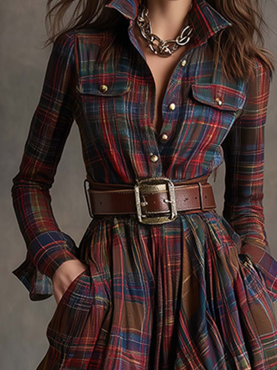 Rebecca | Belted Shirt Dress