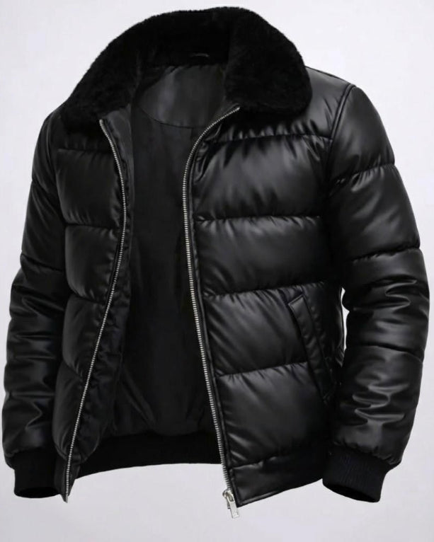 Christian Puffer Jacket | Iconic City Style with Soft Collar